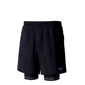 MIZUNO MUJIN SQUARE SHORT 7.5 2 IN 1